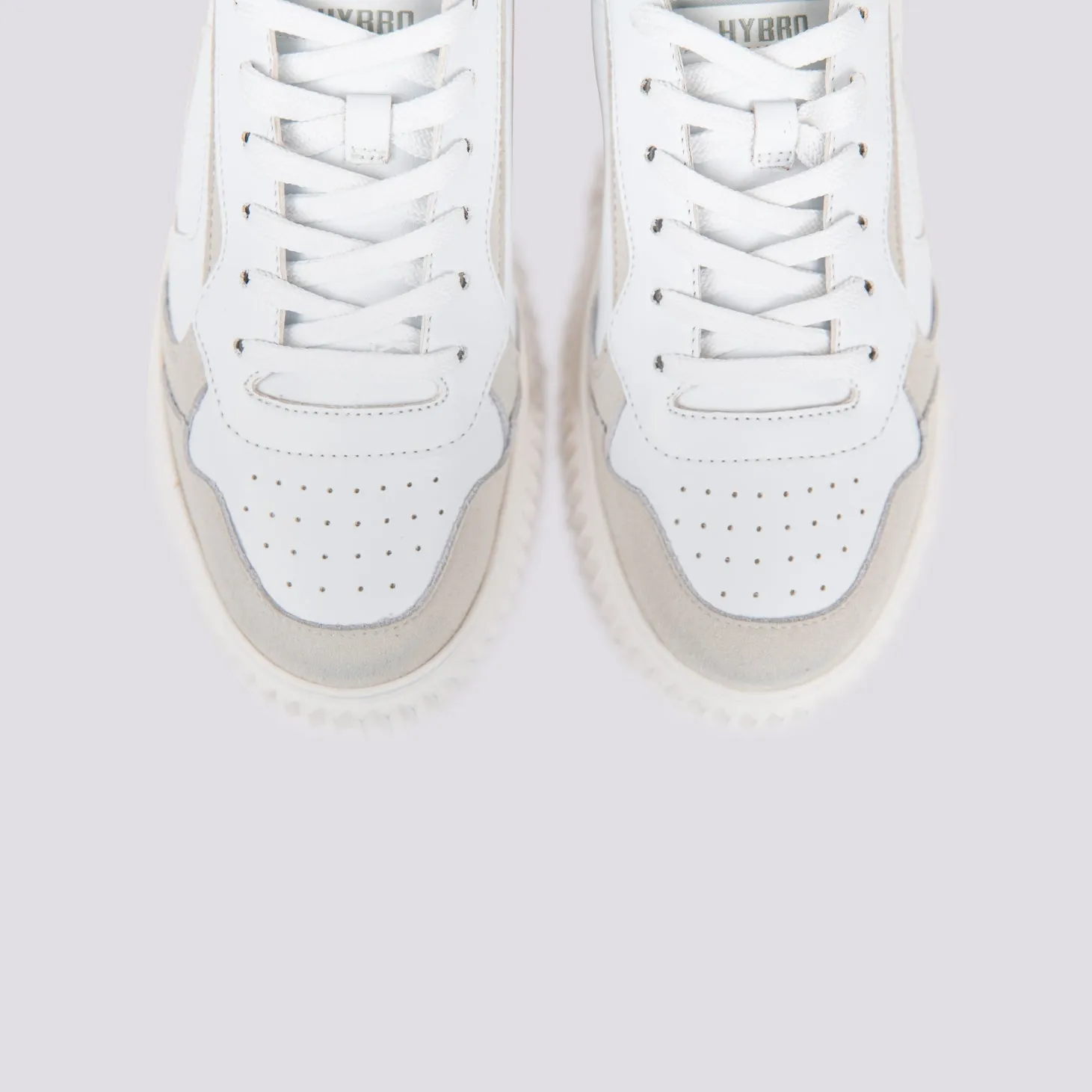 Sneakers in pelle Hybro city bianco beige