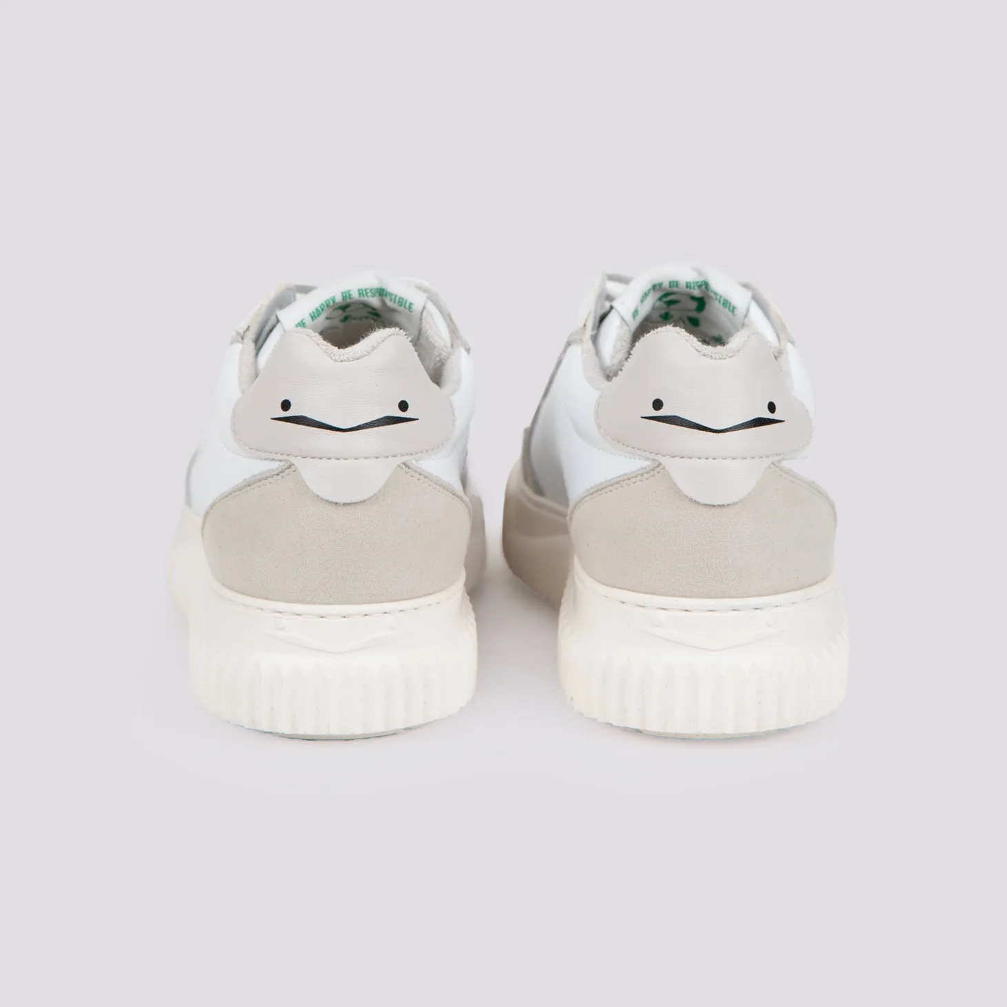 Sneakers in pelle Hybro city bianco beige