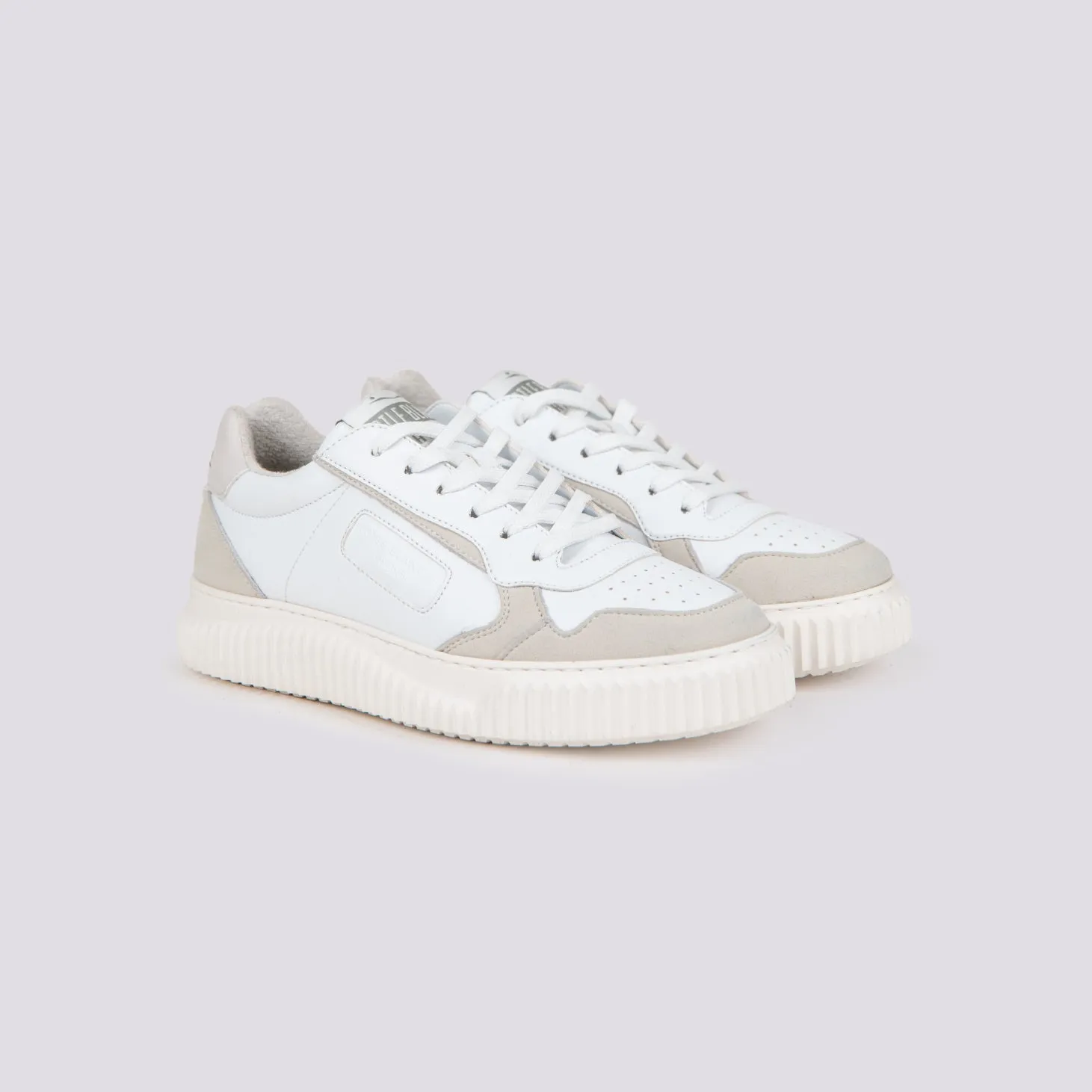Sneakers in pelle Hybro city bianco beige