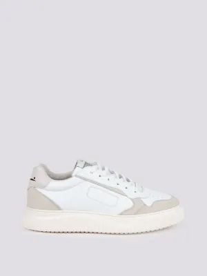 Sneakers in pelle Hybro city bianco beige