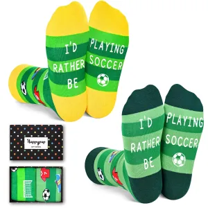 Soccer Gifts For Boys Girls Kids, Funny Novelty Soccer Kids Boys Girls Socks