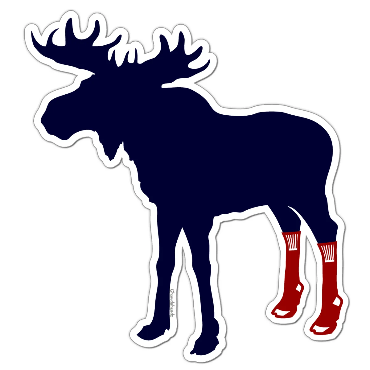 Socks On Moose Sticker