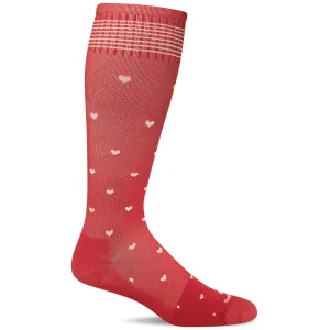 Sockwell Womens Full Heart Wide Calf Fit Moderate Compression Socks
