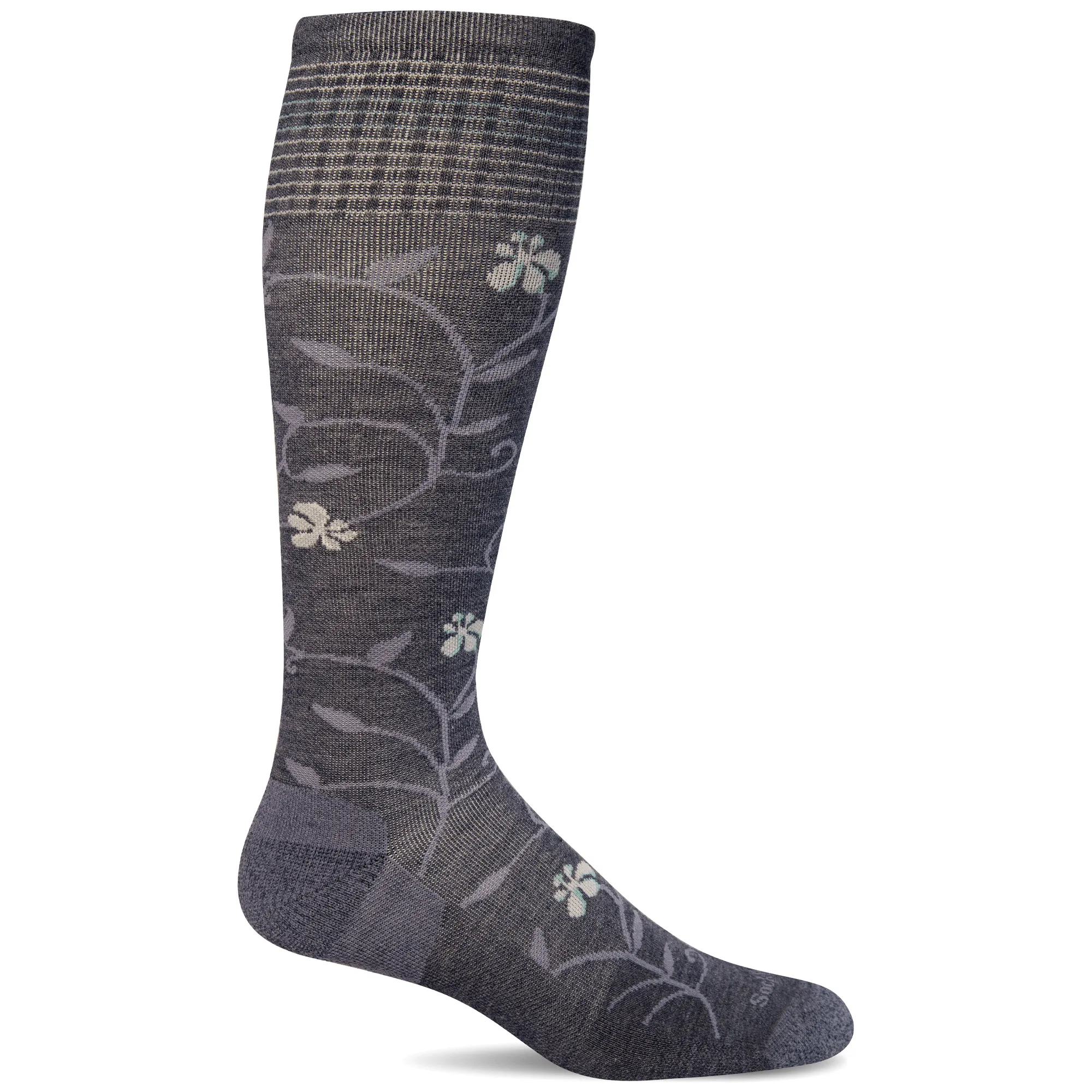 Sockwell Womens Full Sun Wide Calf Fit Moderate Compression Socks