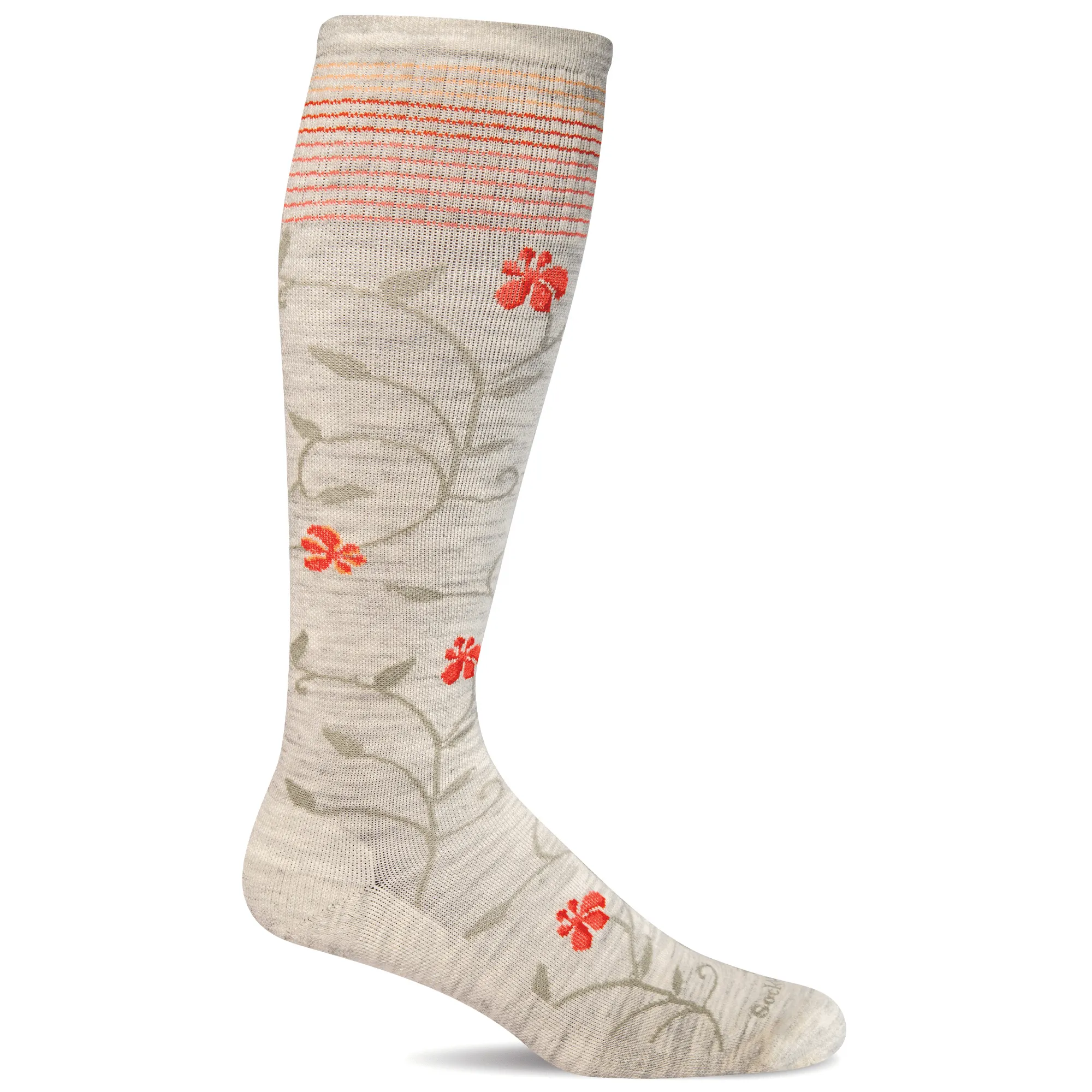 Sockwell Womens Full Sun Wide Calf Fit Moderate Compression Socks