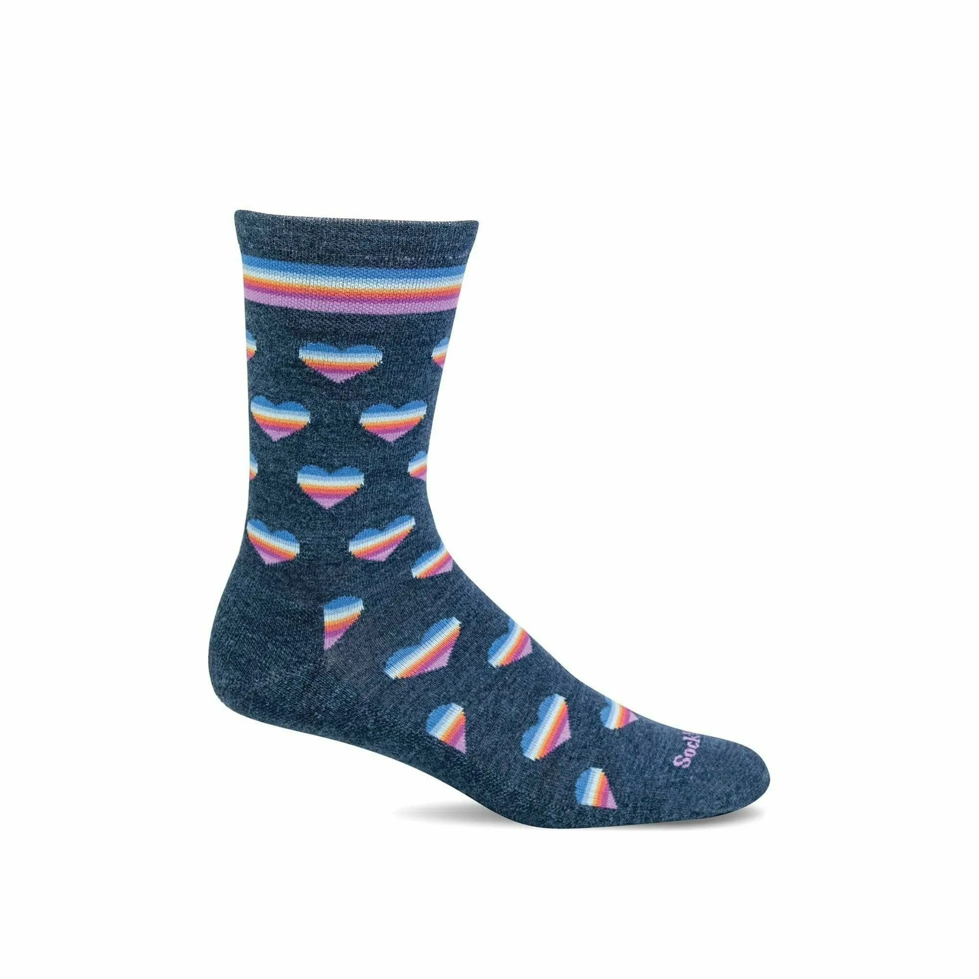 Sockwell Womens Love-a-Lot Essential Comfort Crew Socks