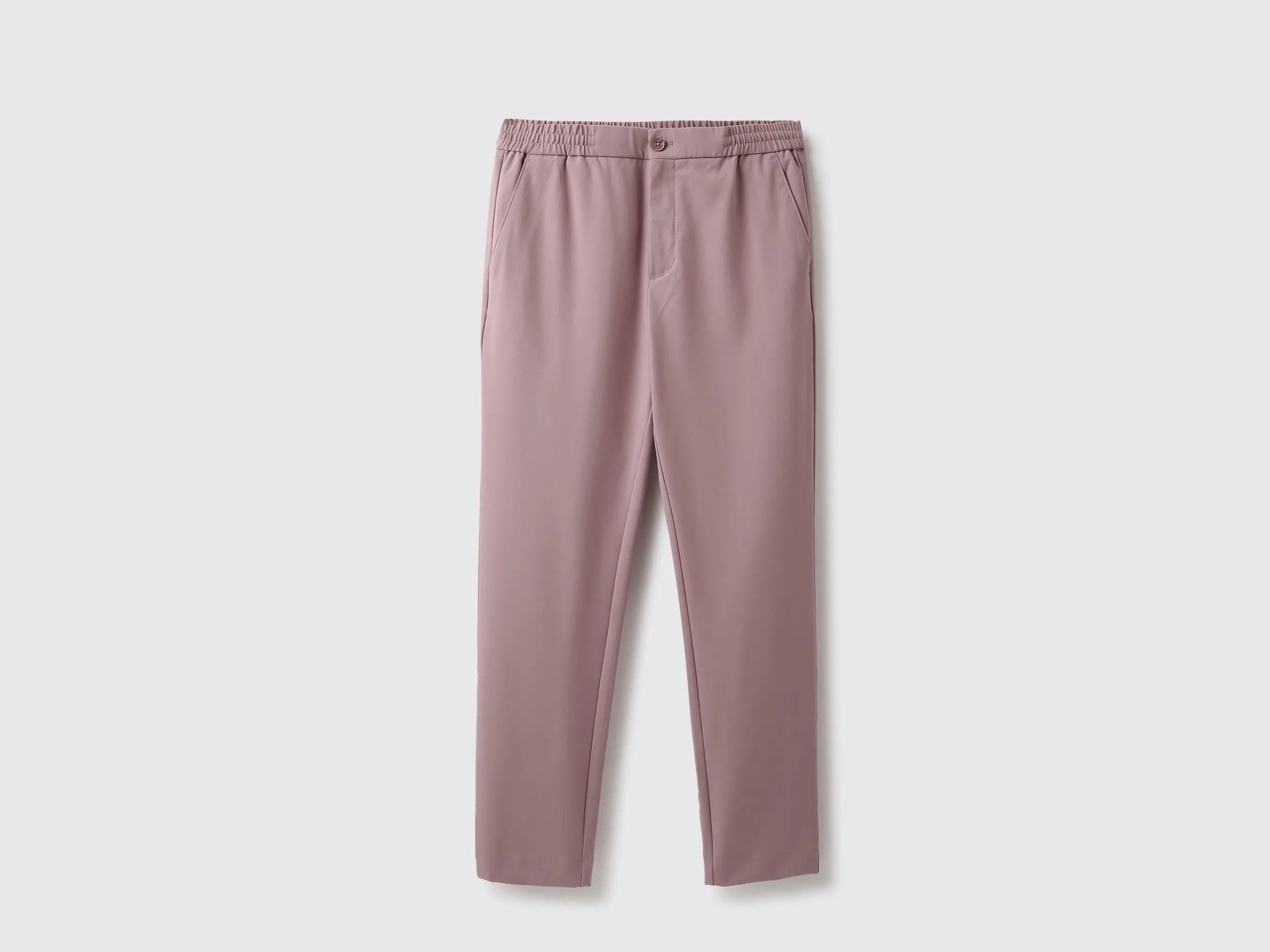 Solid Relaxed Fit Trousers