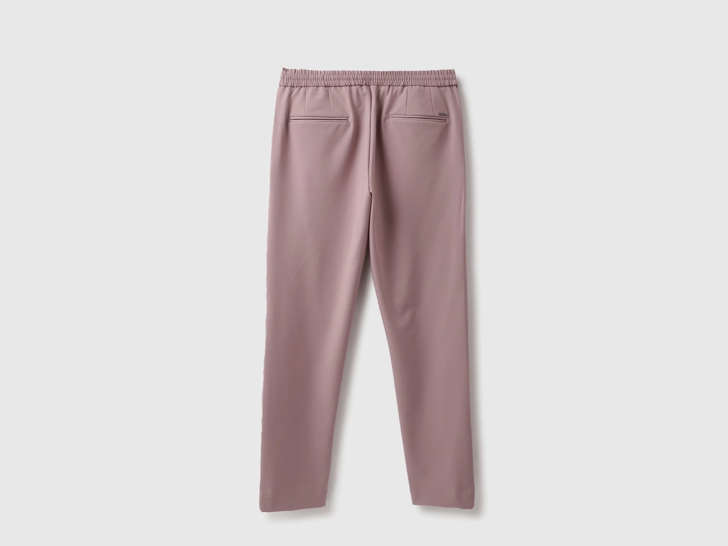 Solid Relaxed Fit Trousers