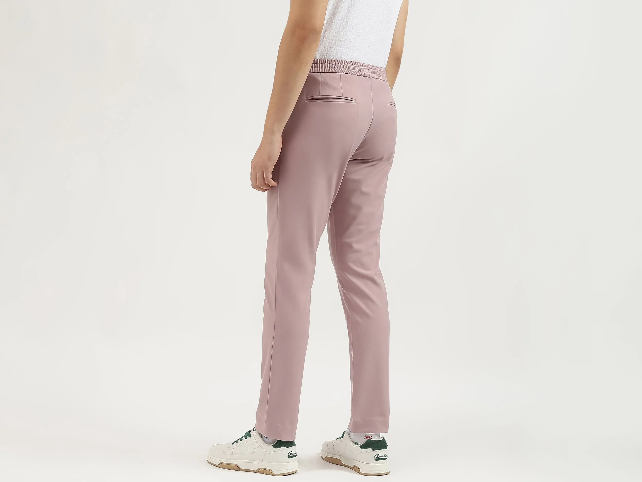 Solid Relaxed Fit Trousers