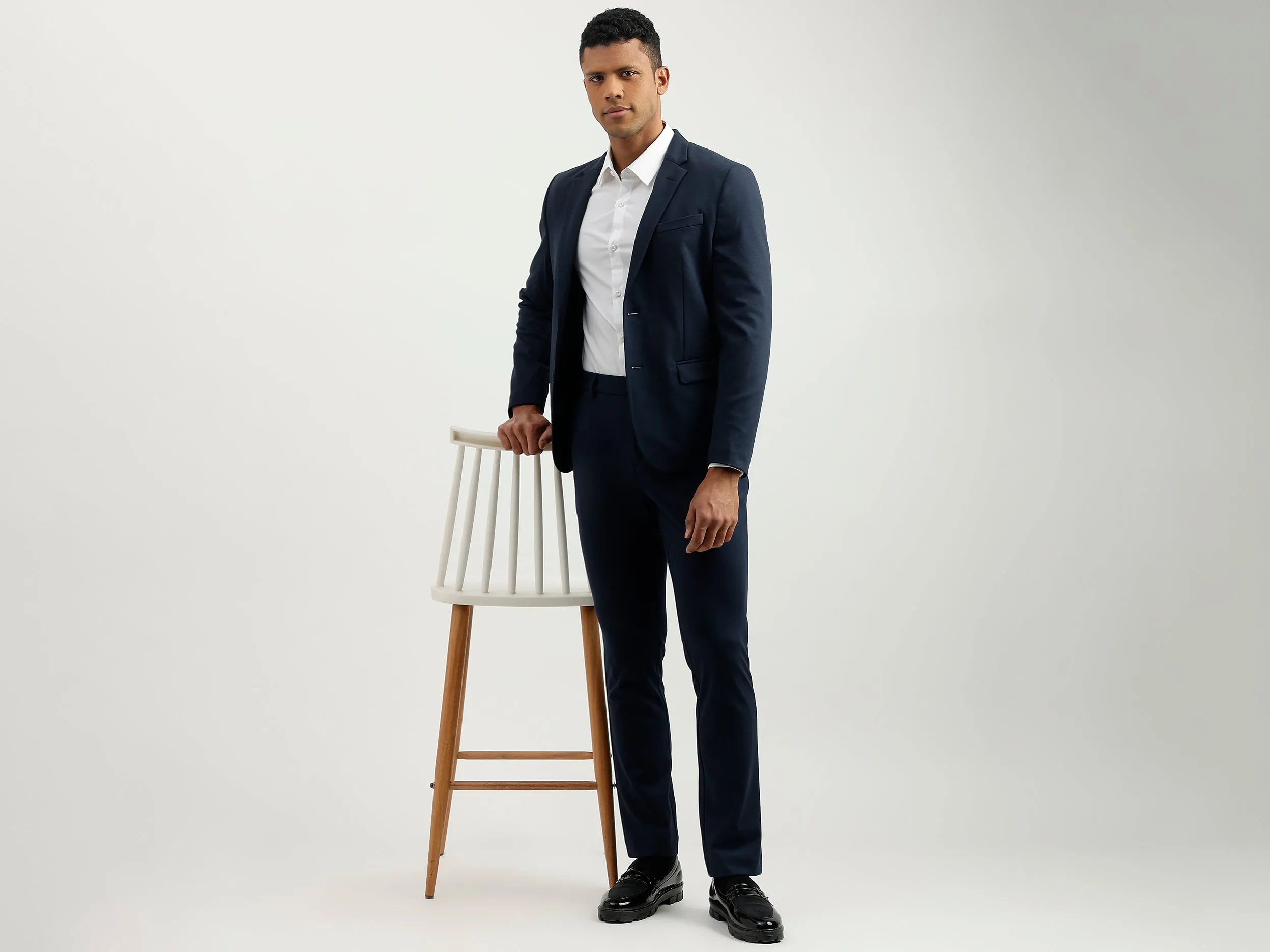 Solid Slim Fit Trousers