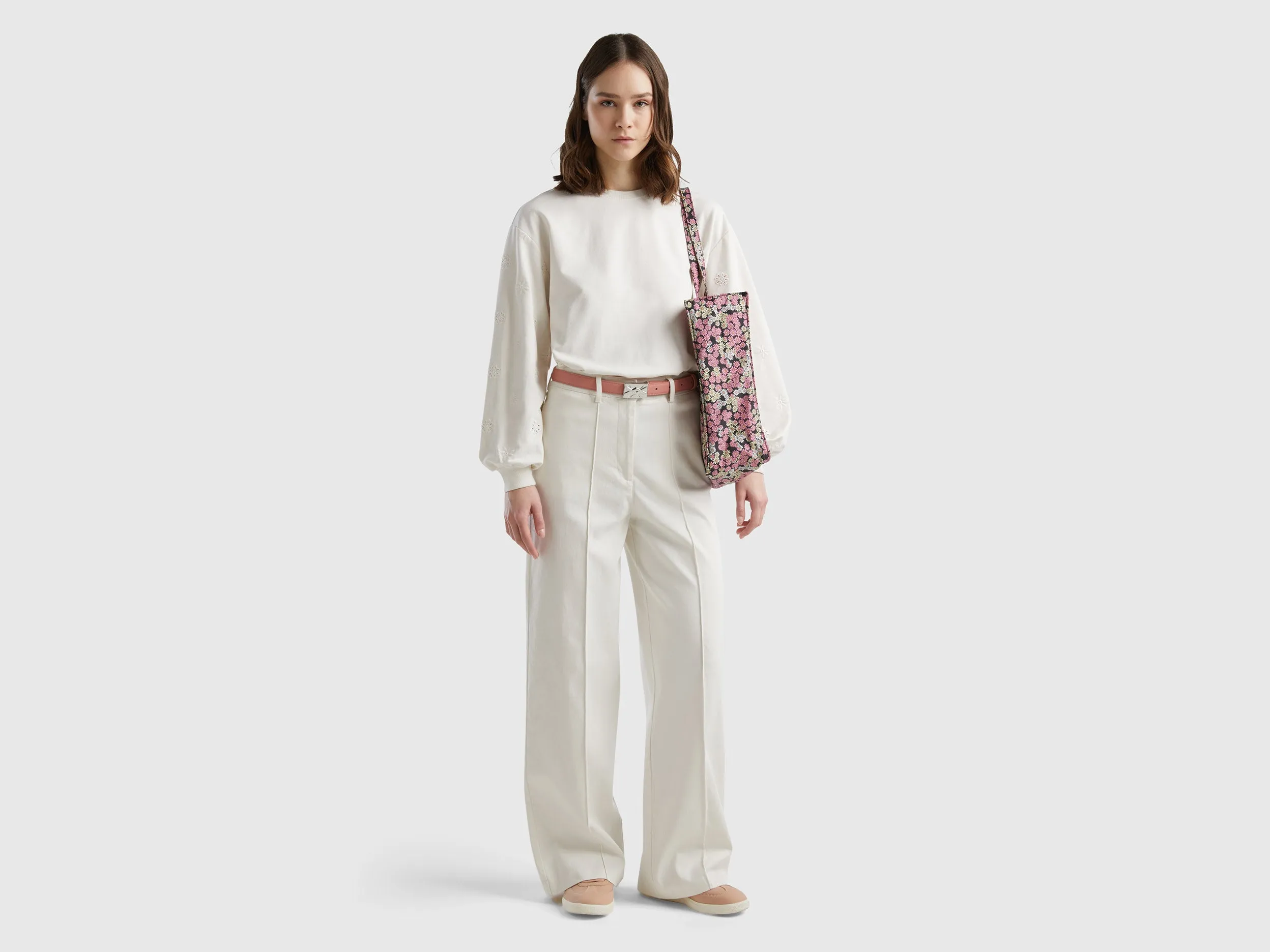 Solid Straight Fit Trousers