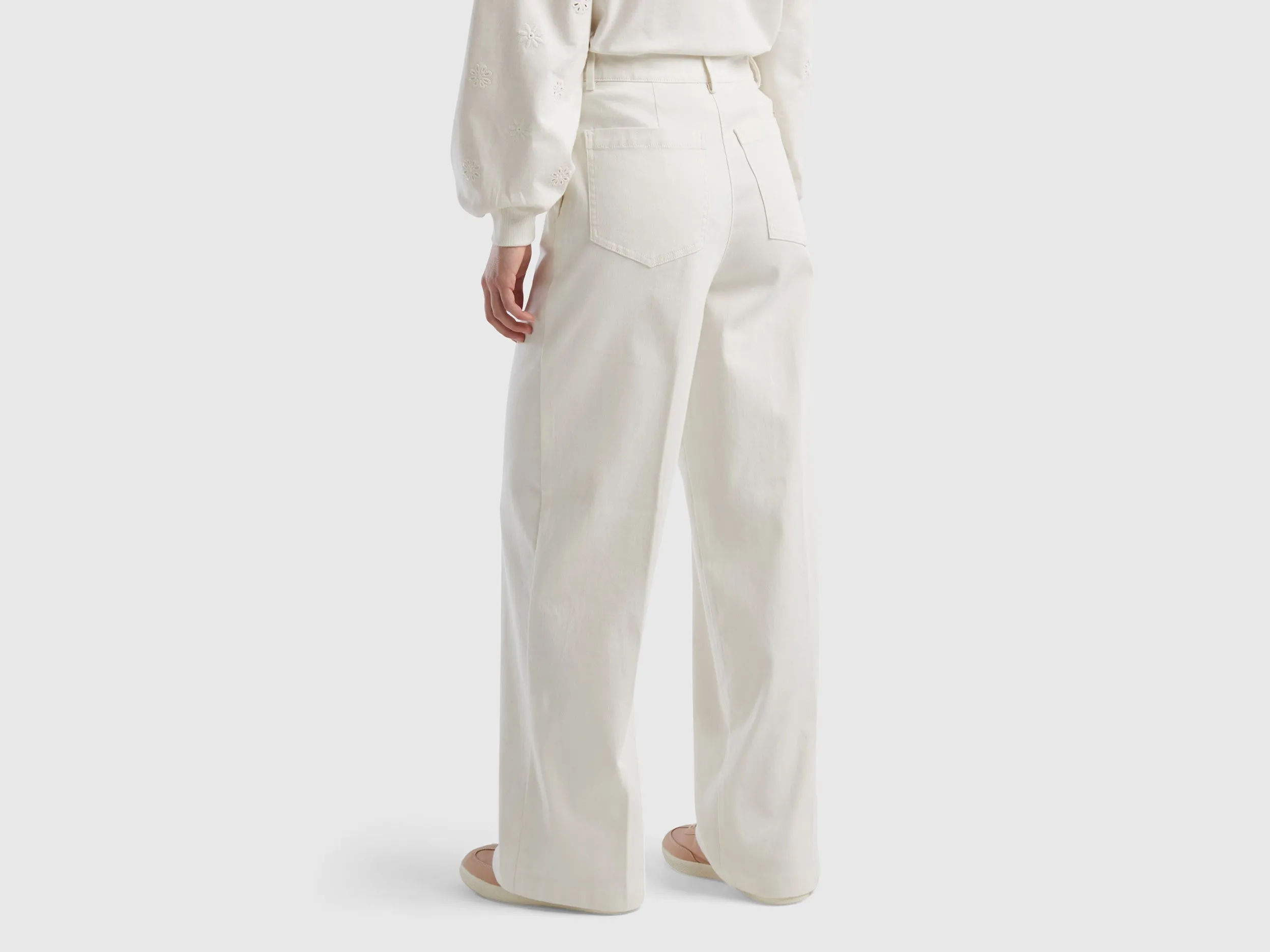 Solid Straight Fit Trousers