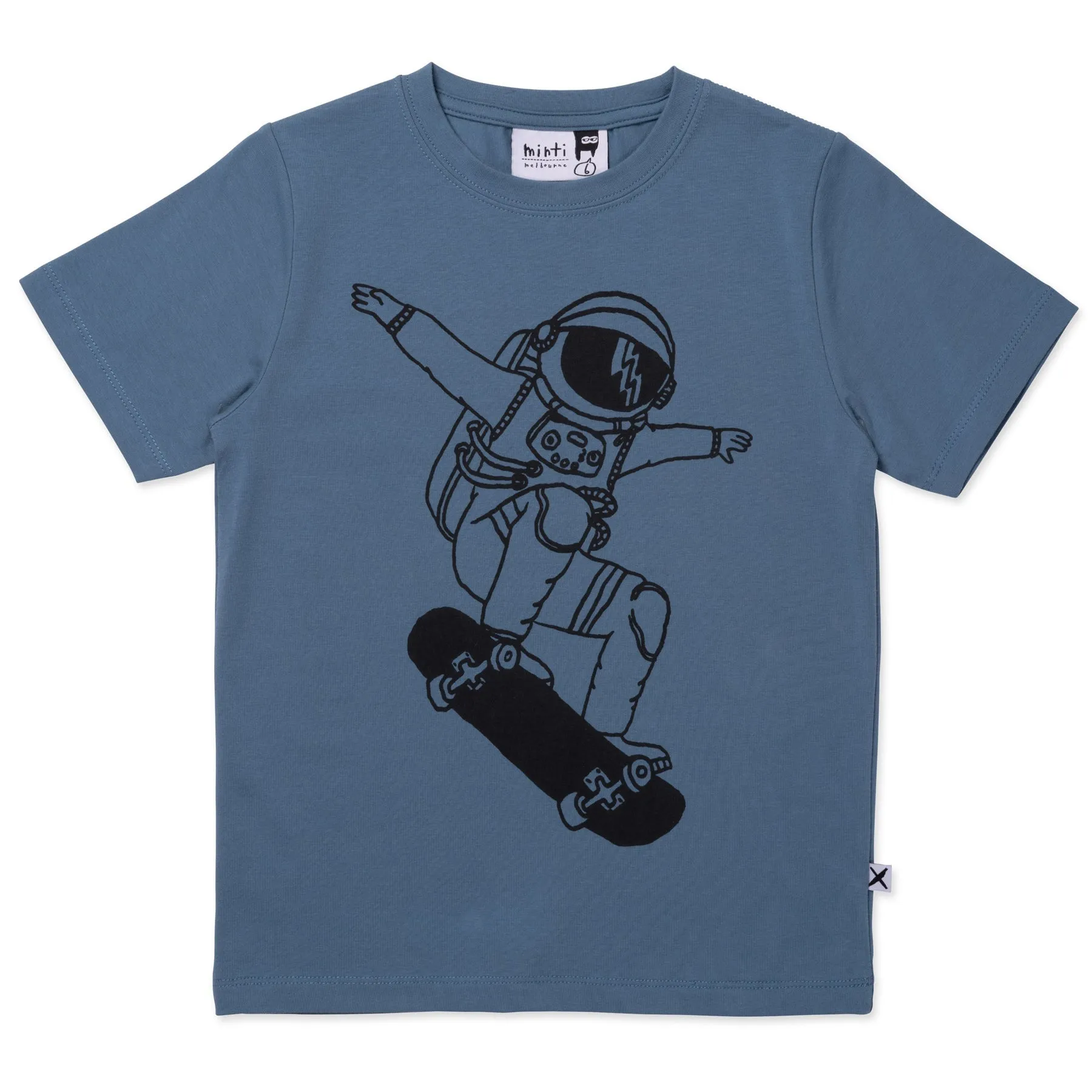 Space Skater Tee- Steel