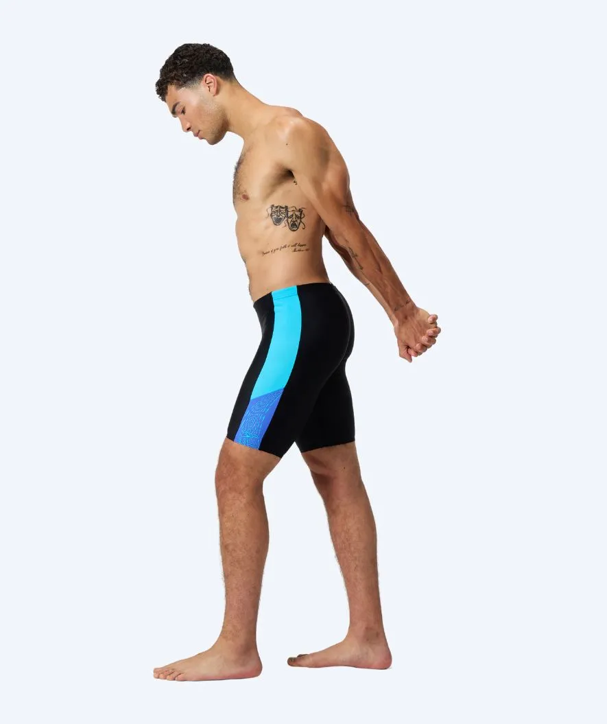 Speedo långa badbyxor för herr - Dive - Svart/ljusblå