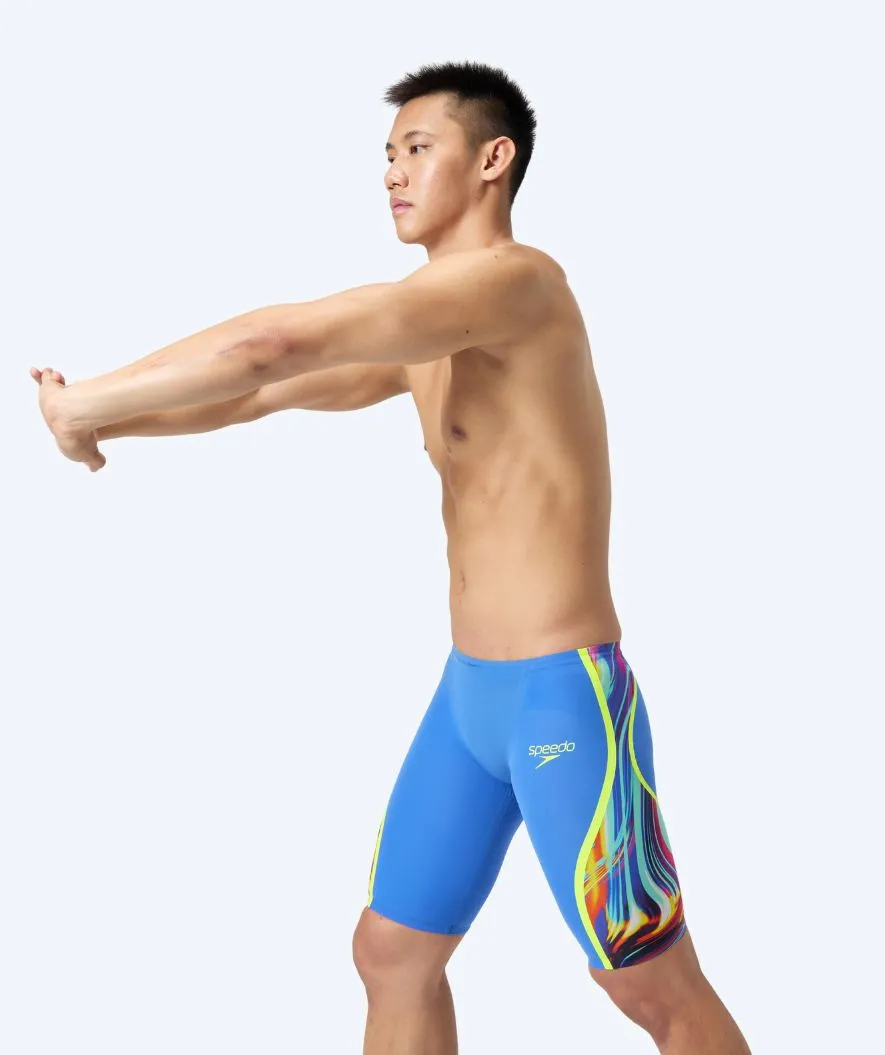 Speedo tävlingsbadbyxor för herr - LZR Pure Intent 2.0 - Ljusblå/multifärgad