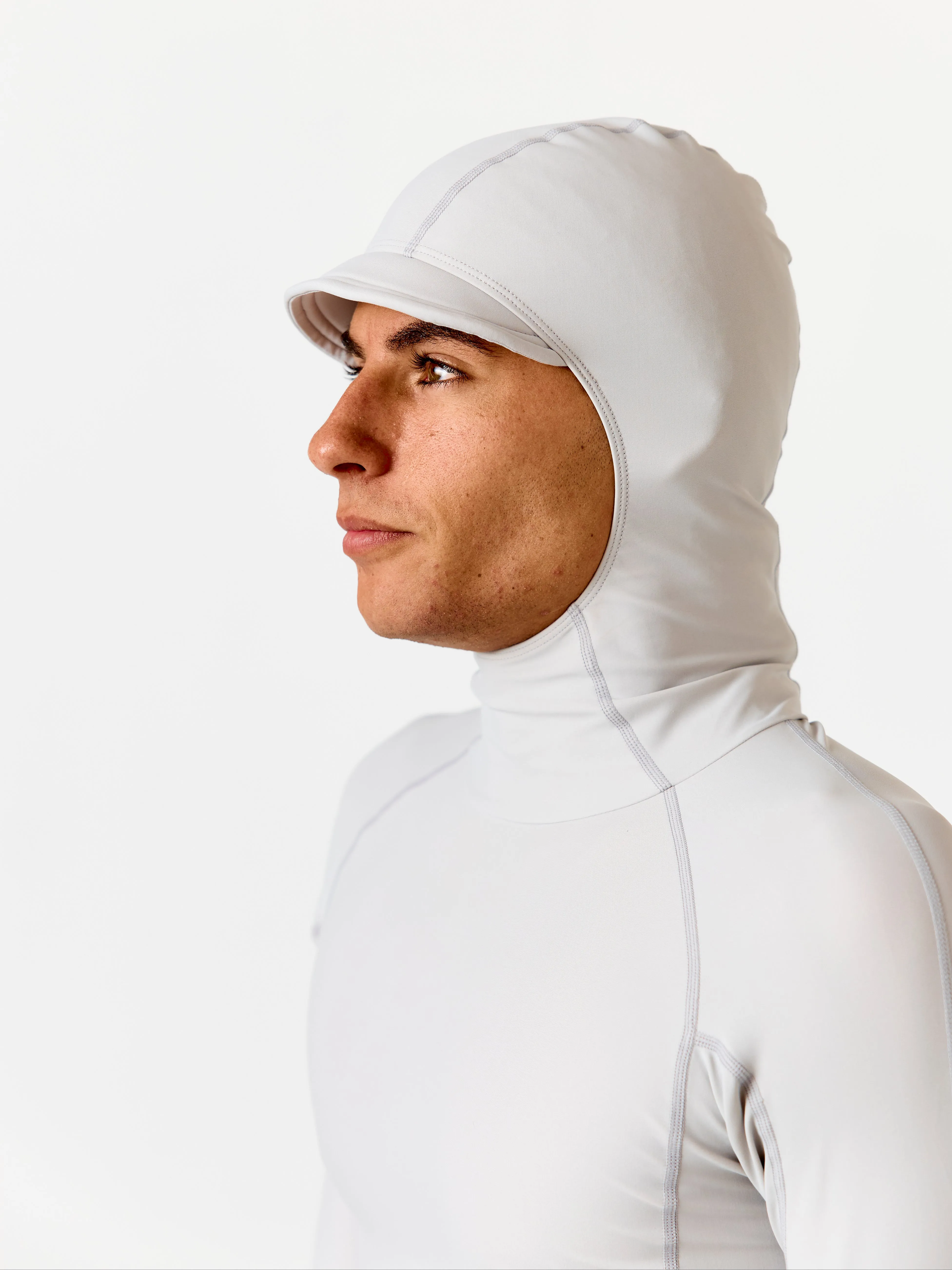 SPF50 Long Sleeve Hooded Rash Vest | Dove Grey