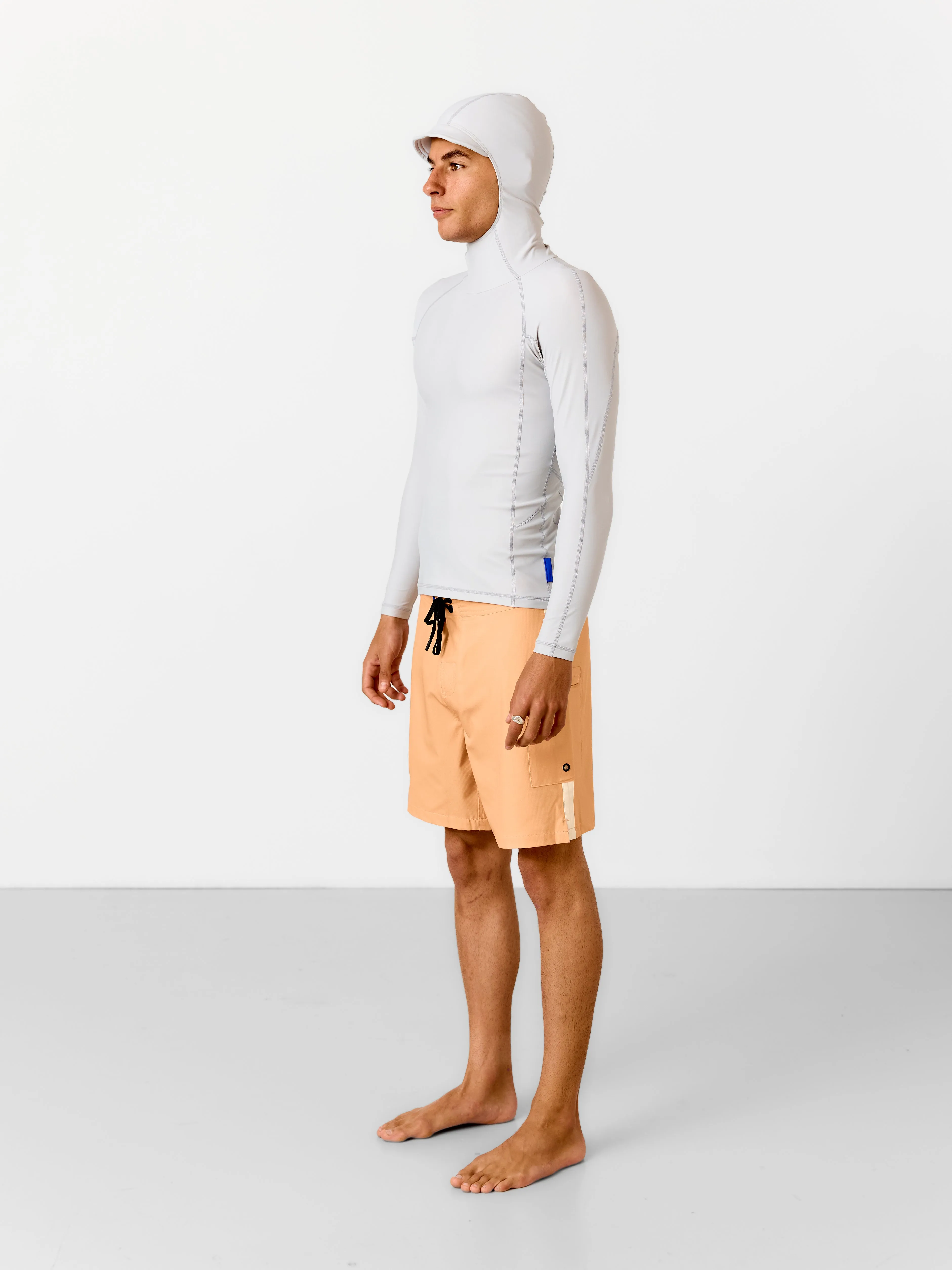 SPF50 Long Sleeve Hooded Rash Vest | Dove Grey