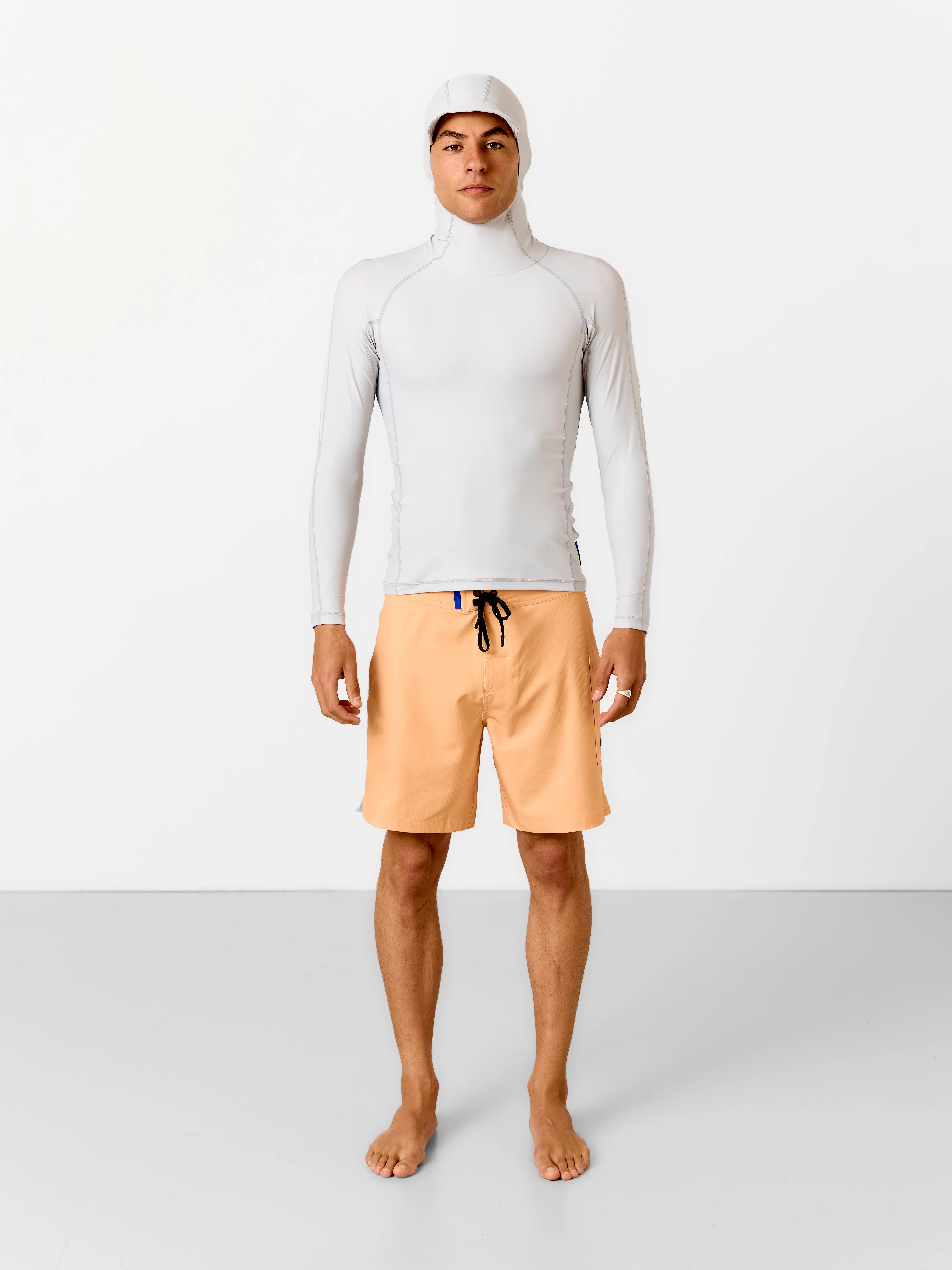 SPF50 Long Sleeve Hooded Rash Vest | Dove Grey