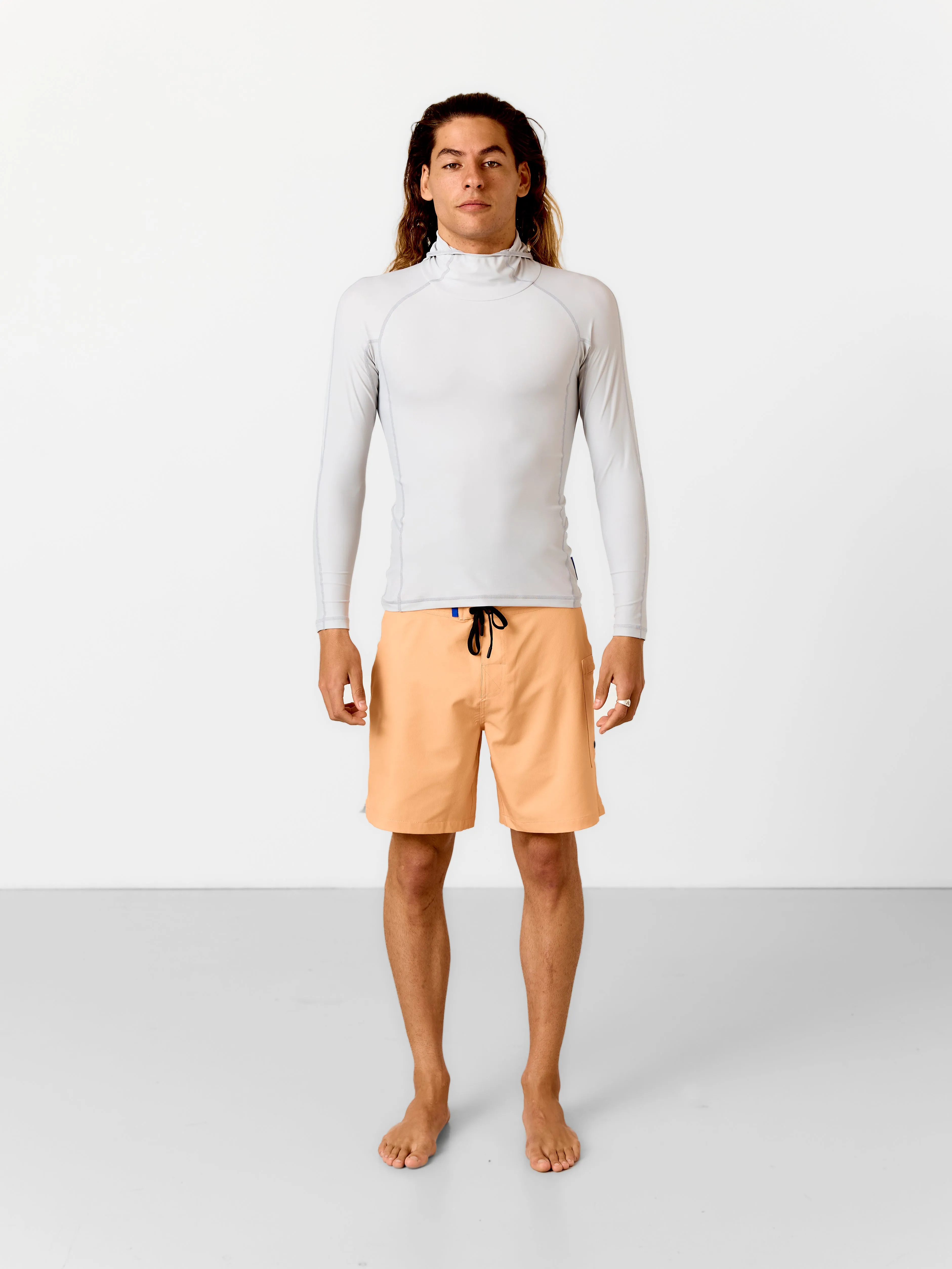 SPF50 Long Sleeve Hooded Rash Vest | Dove Grey