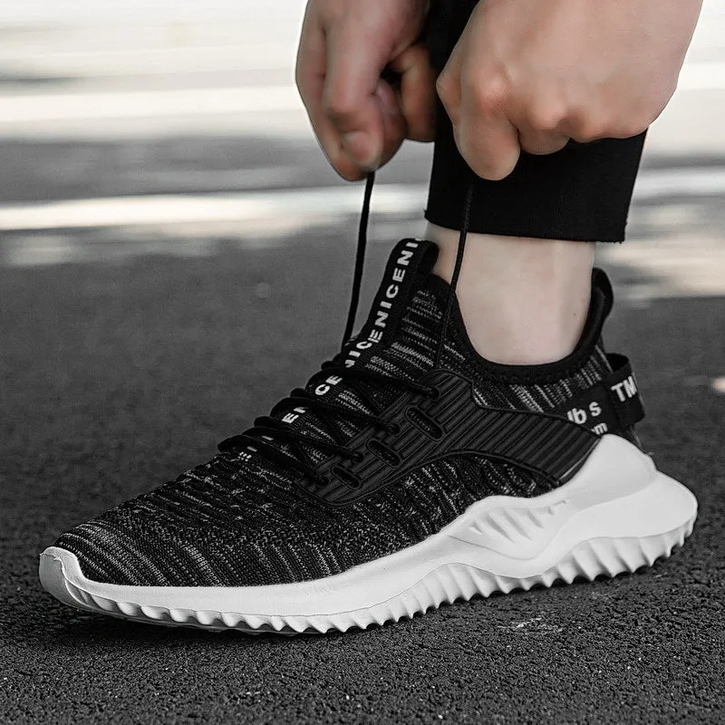 Sports Shoes Mesh Breathable All-match Tide Shoes Soft Bottom Running Shoes Men  