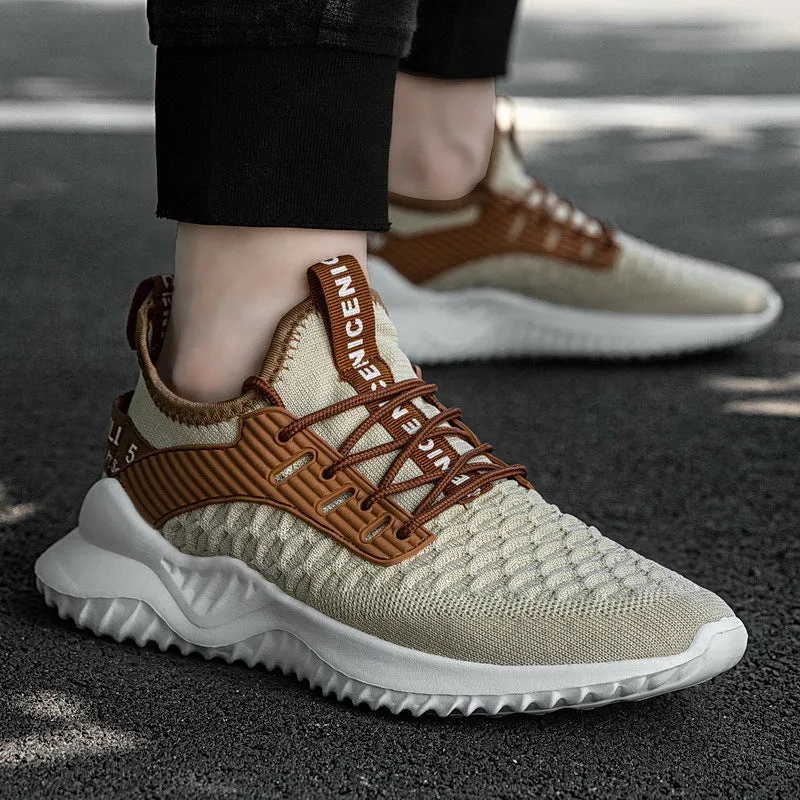 Sports Shoes Mesh Breathable All-match Tide Shoes Soft Bottom Running Shoes Men  