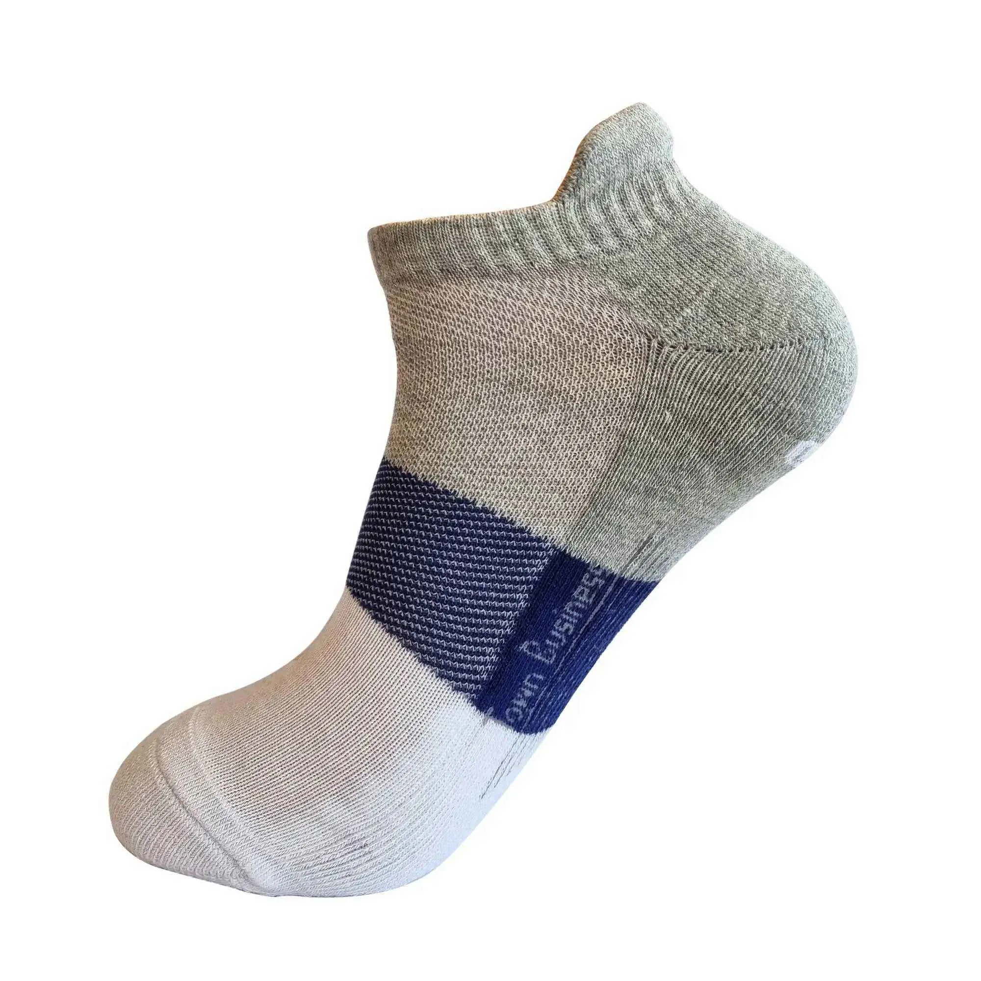 Sports Sneaker Socks - 3 Pair Beaker Neck in Black, Light Grey, Dark Grey