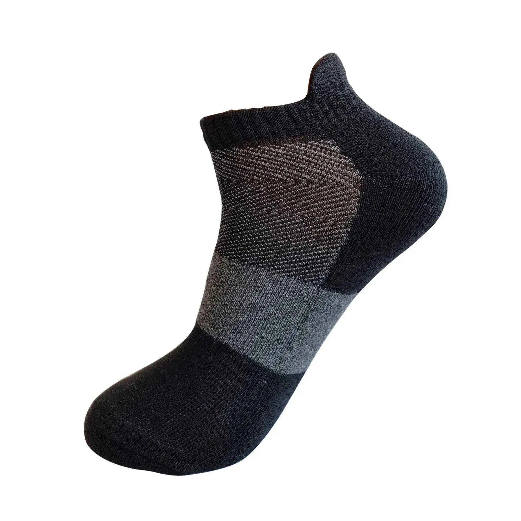 Sports Sneaker Socks - 3 Pair Beaker Neck in Black, Light Grey, Dark Grey