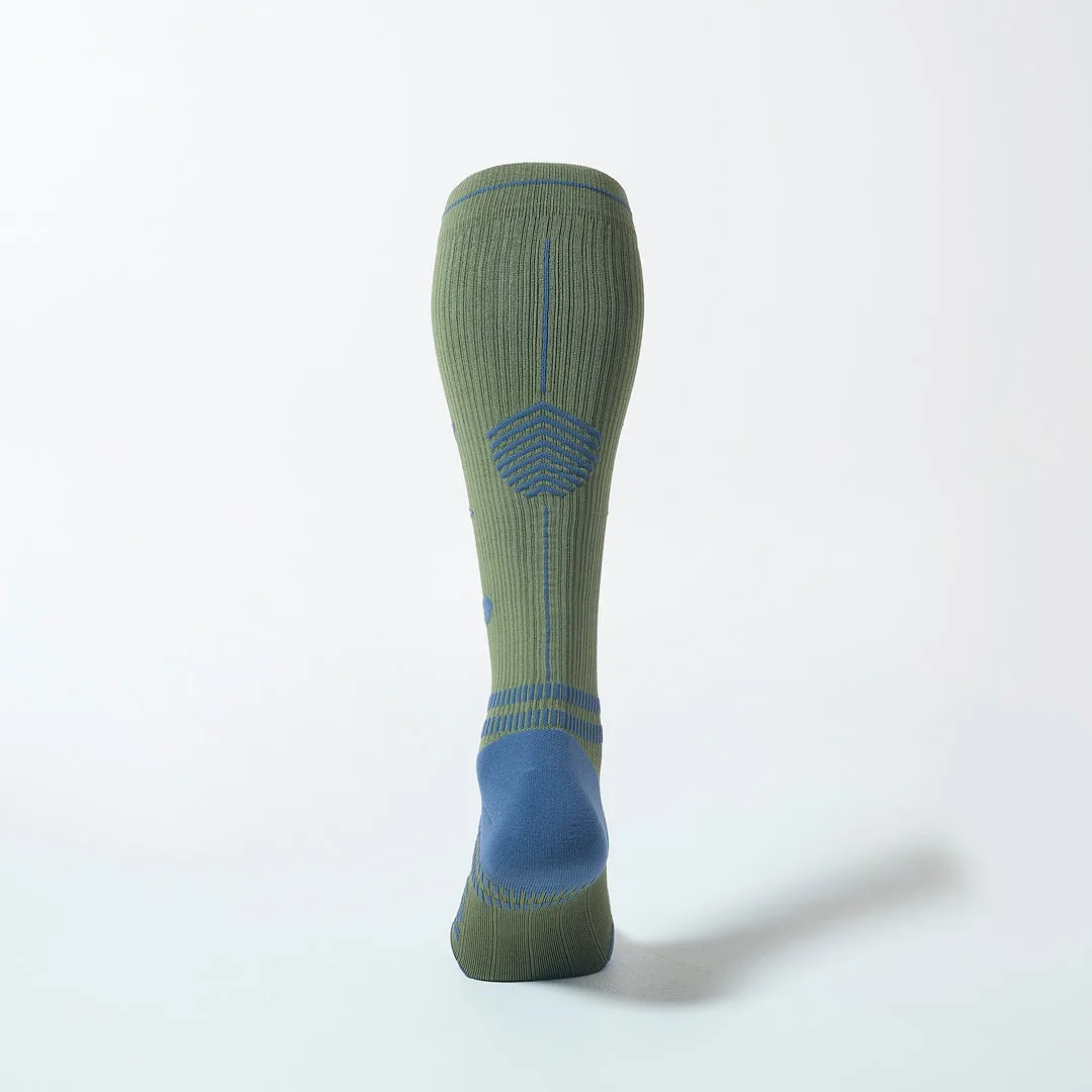 Sports Socks Men 2024 | Army Green / Dark Blue