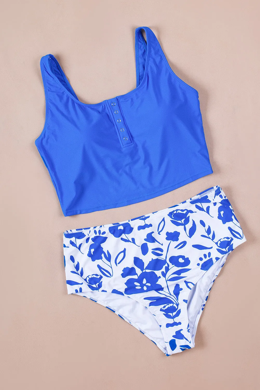 Square Neck Tankini Set