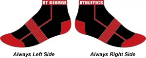 ST GEORGE DISTRICT AC - Club Socks Ankle (Two Pair Pack)
