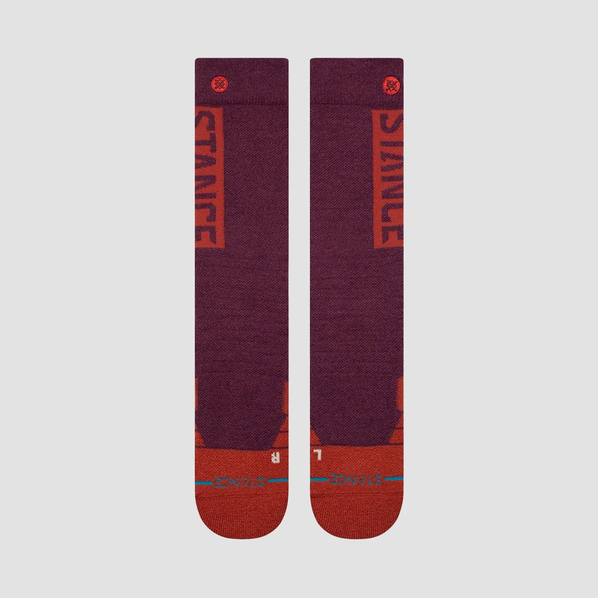 Stance OG Mid Wool OTC Snow Socks Wine