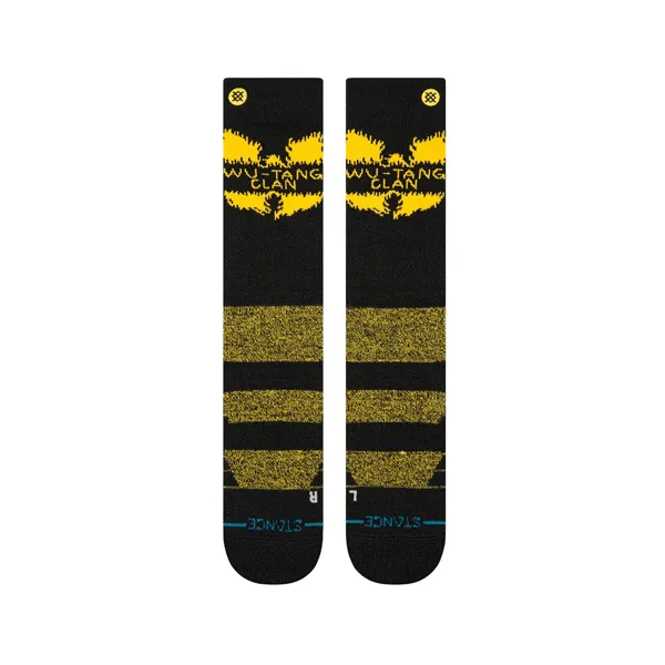 Stance - Shaolin Slums OTC Snowboard Socks - Black/Yellow NEW FOR 2025 SALE
