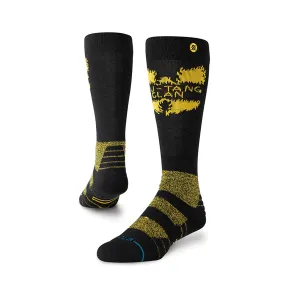 Stance - Shaolin Slums OTC Snowboard Socks - Black/Yellow NEW FOR 2025 SALE