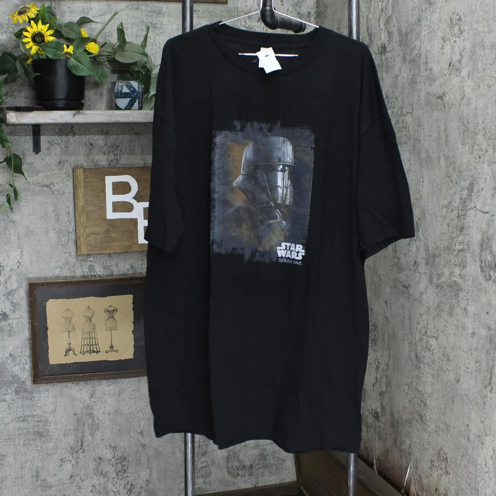 Star Wars Rogue One Trooping Men Tops Short Sleeve Tee Shirt Black 3X-Large Tall