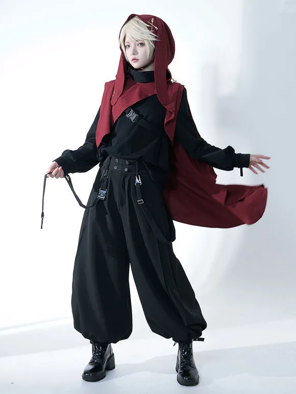 Steampunk Ouji Lolita Pant Black Harem Lolita Trousers