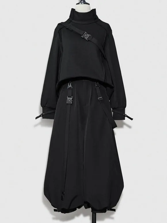Steampunk Ouji Lolita Pant Black Harem Lolita Trousers