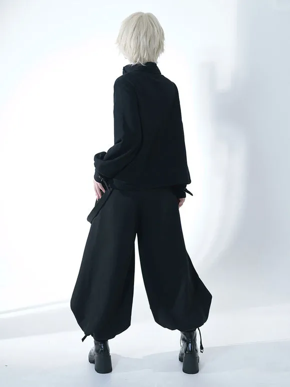 Steampunk Ouji Lolita Pant Black Harem Lolita Trousers