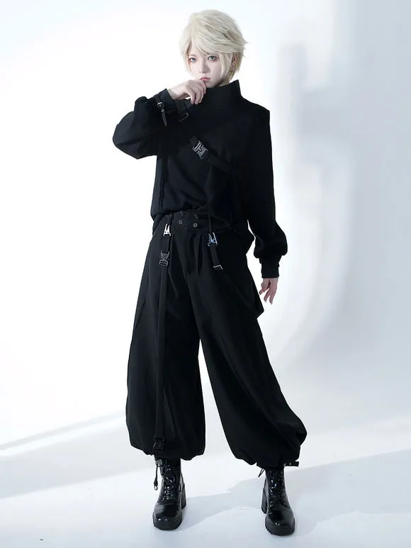 Steampunk Ouji Lolita Pant Black Harem Lolita Trousers