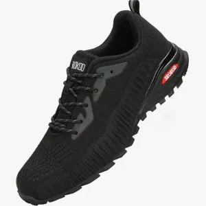 Steel Guardians - Lightweight Indestructible Steel Toe Work Shoes for Men | Comfortable Composite Safety Sneakers with Puncture-Proof Protection
