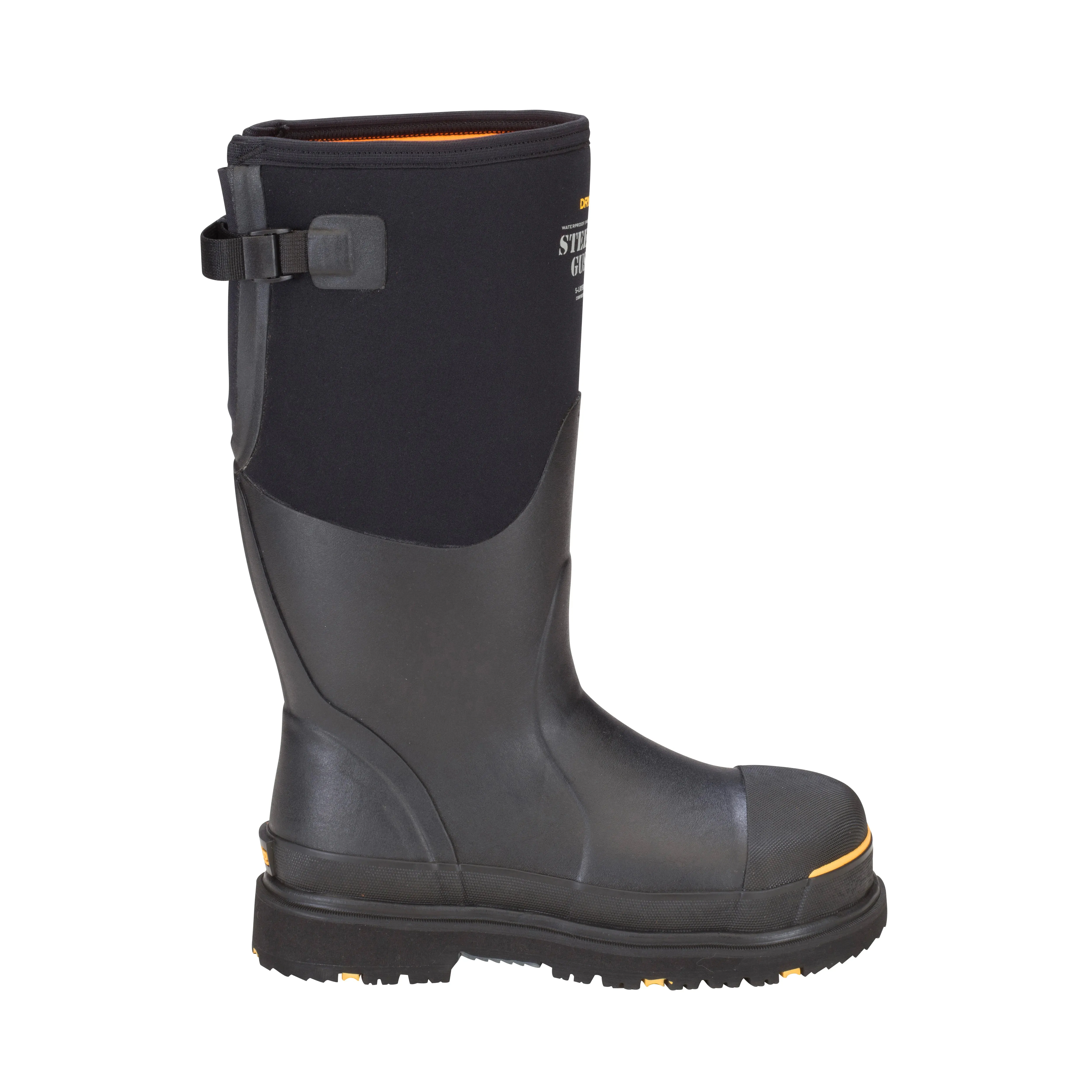 Steel-Toe Gussett Work Boot - STG-UH-BK