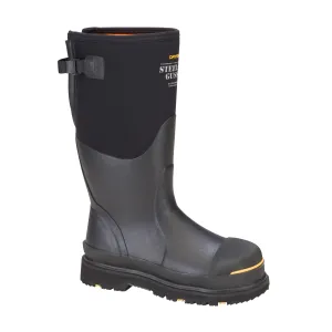 Steel-Toe Gussett Work Boot - STG-UH-BK