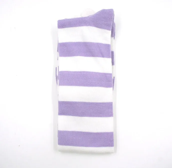 Stockings over the knee socks thigh socks striped high socks stockings