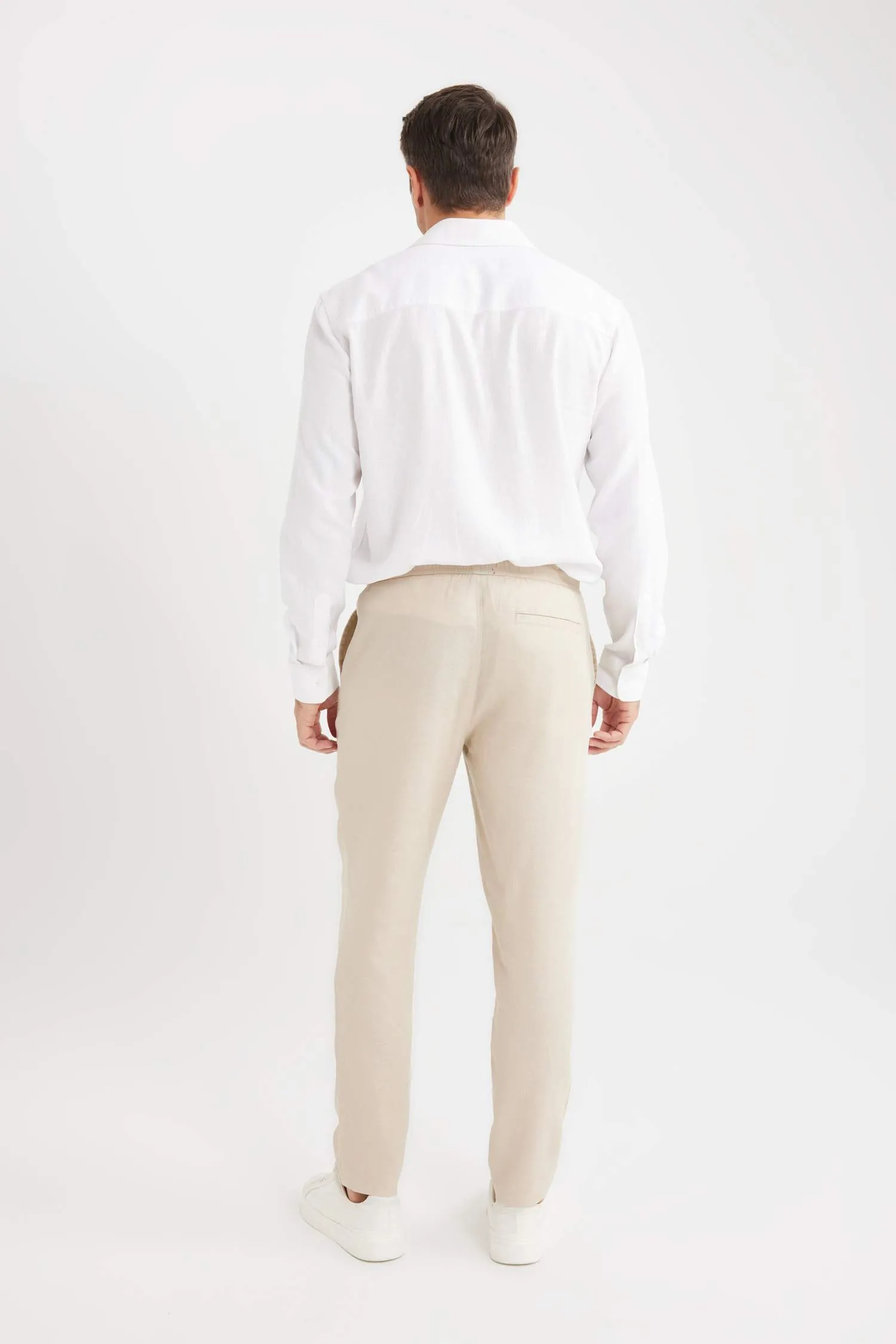 Straight Leg Linen Summer Joggers
