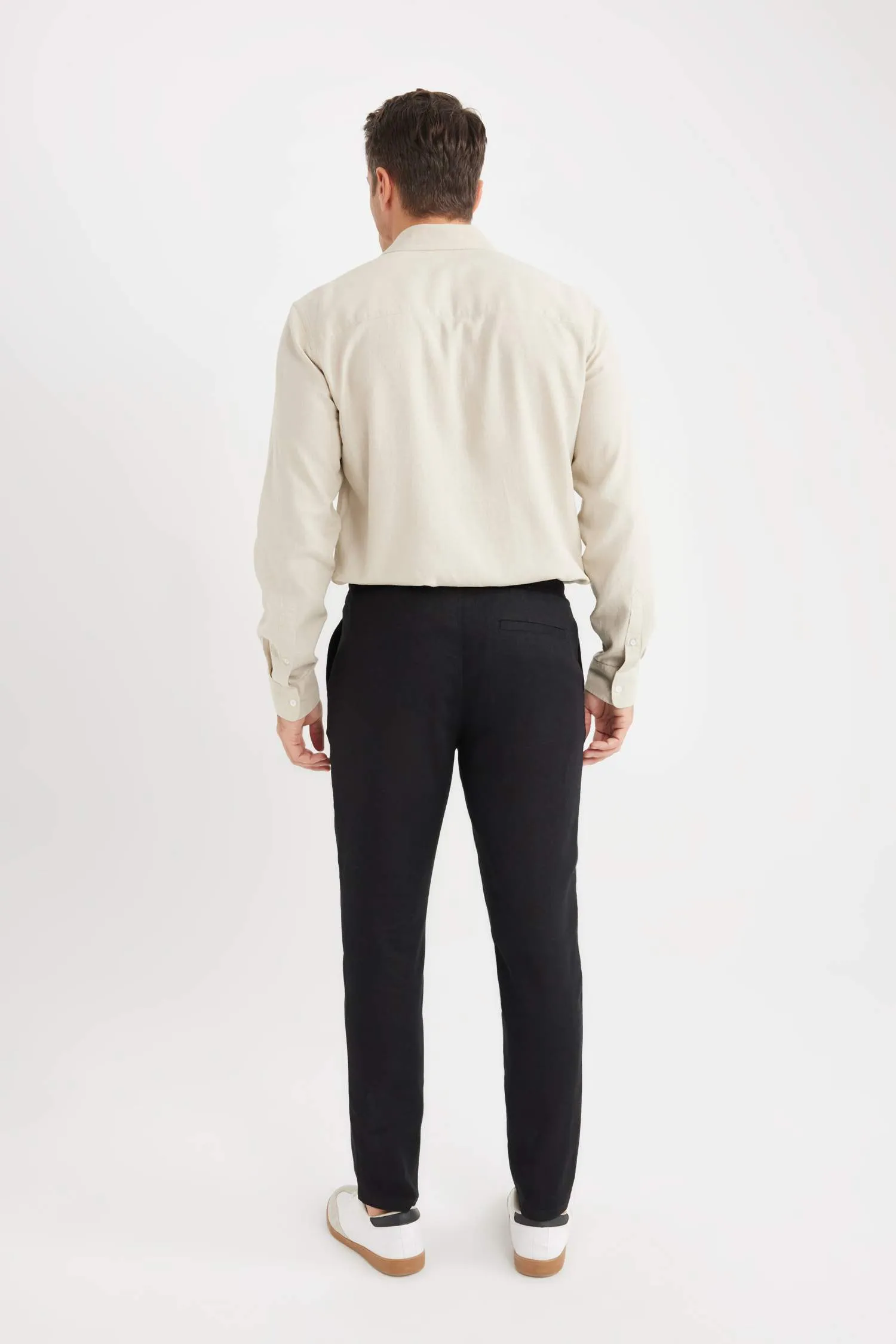 Straight Leg Linen Summer Joggers
