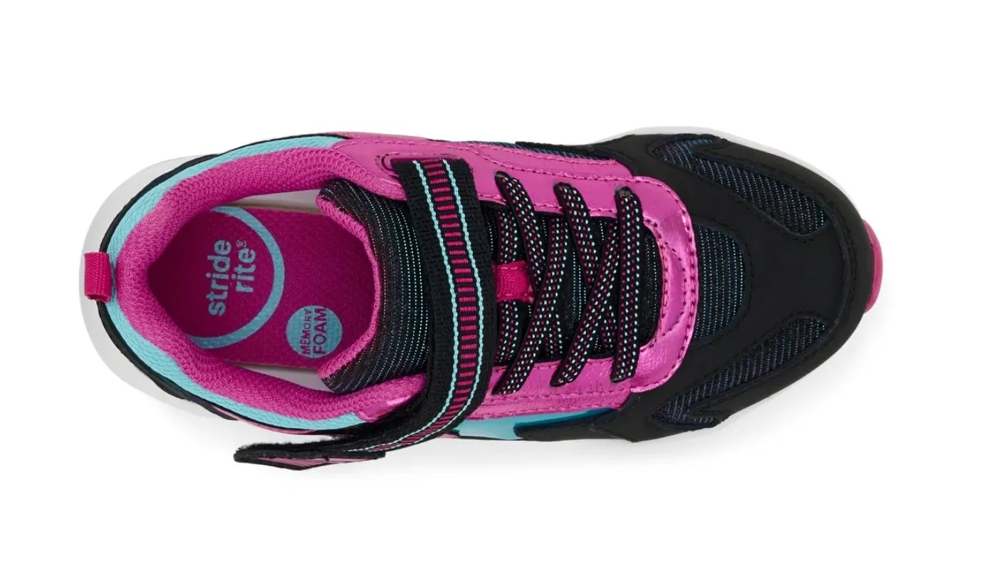 STRIDE RITE - Light-up cosmic sneaker, Black Multi