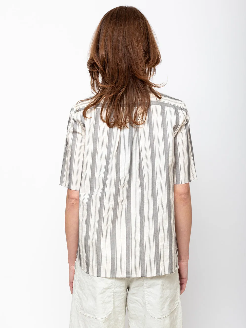 Stripe Short Sleeve Shirt - Black