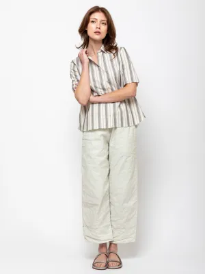 Stripe Short Sleeve Shirt - Black