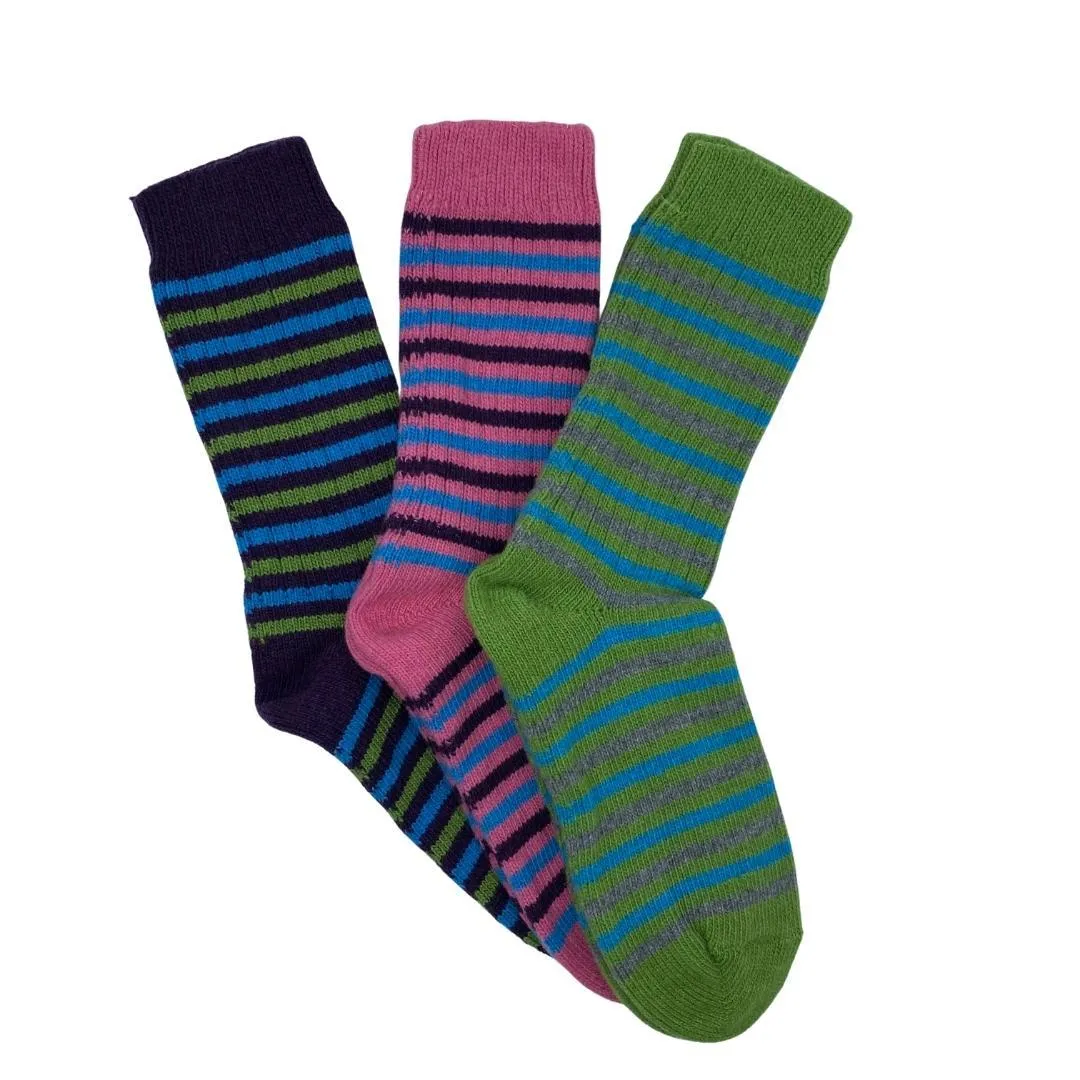 Striped Merino Wool Socks