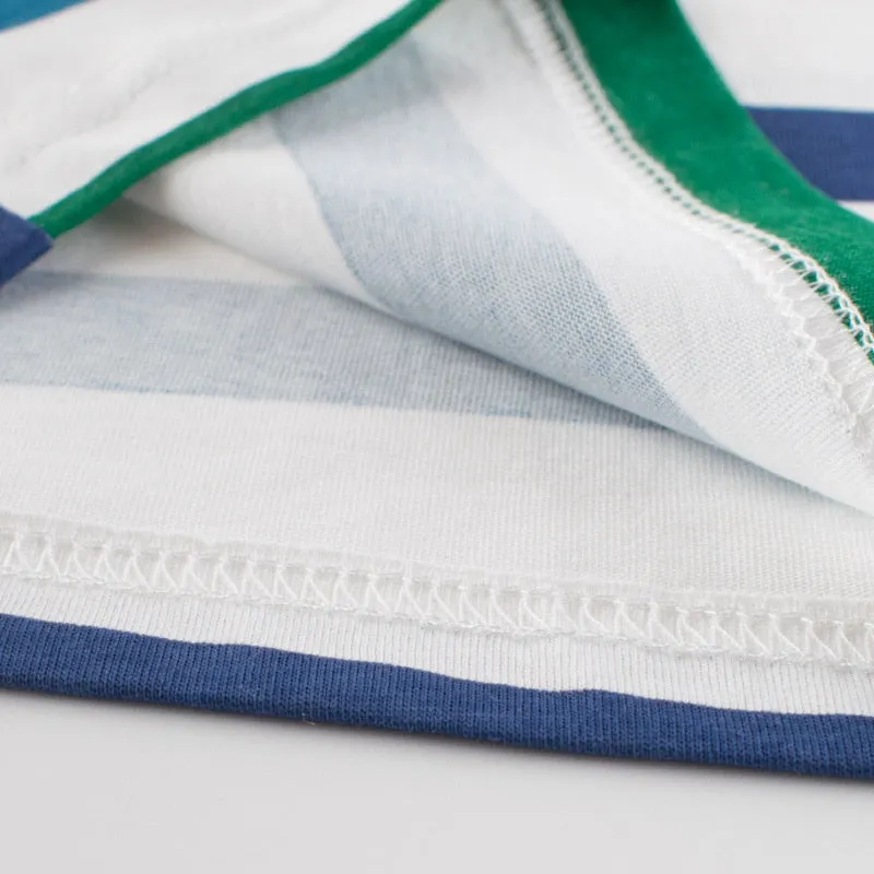Striped T Shirts Green