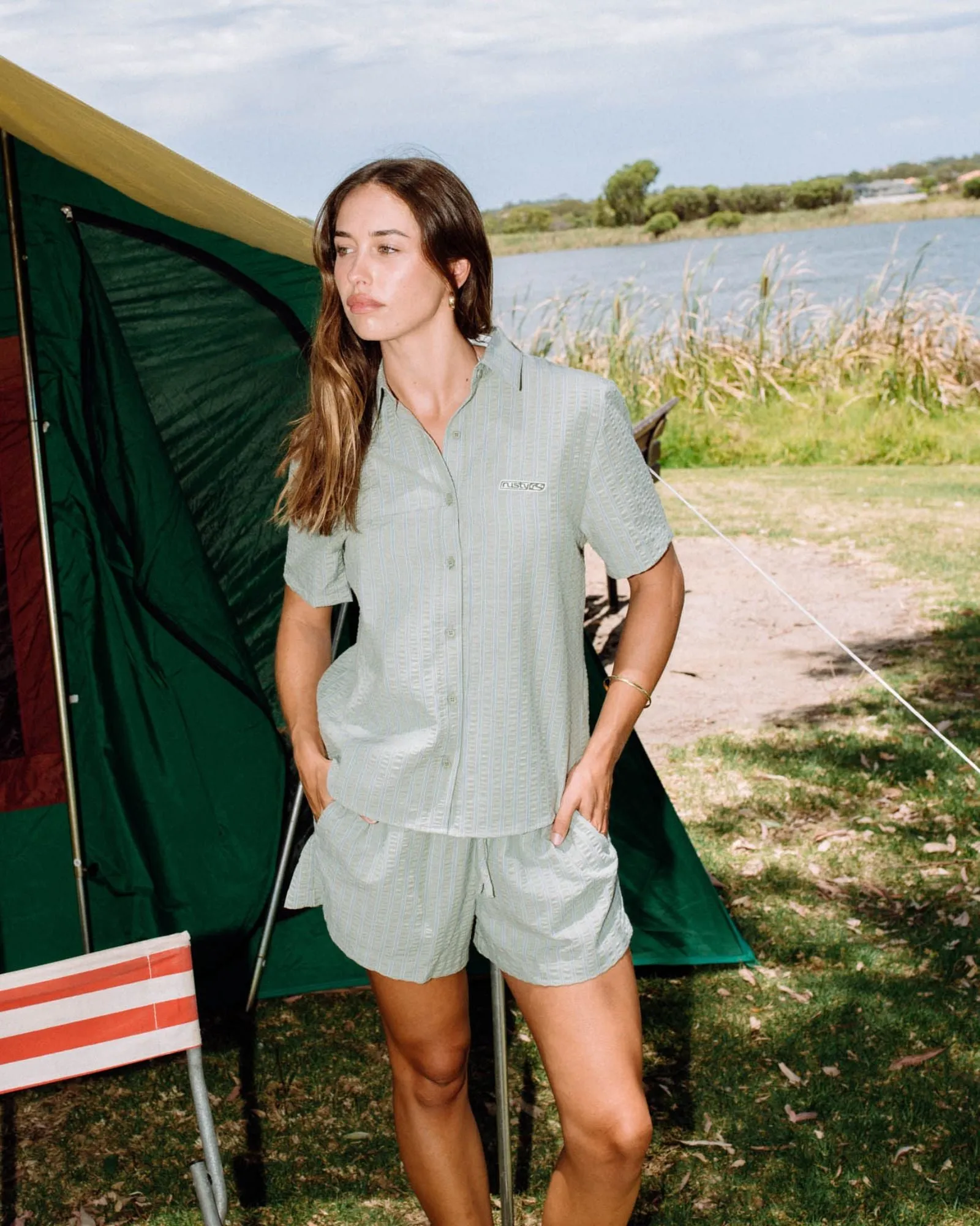 Stripy Girl Short Sleeve Shirt